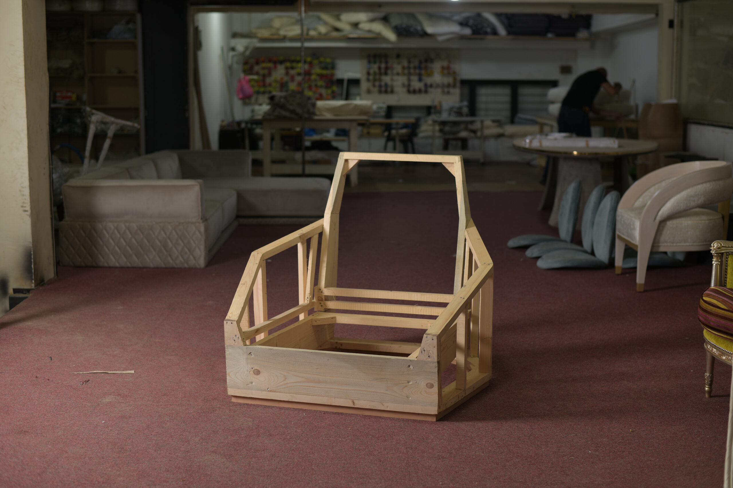 Furniture design - Armchair construction 1/7