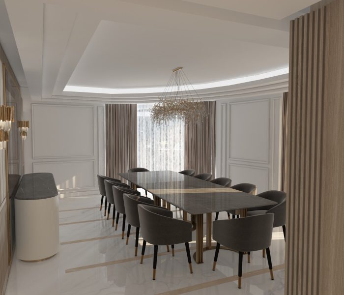 Dining room design in 3D